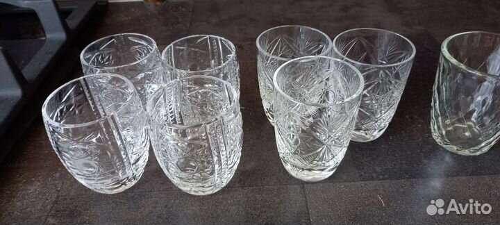 Ваза хрустальная ссср,стопки