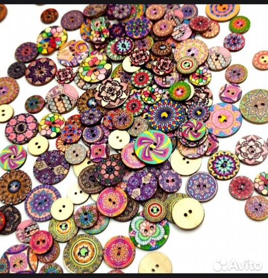 Пуговицы этнические бохо