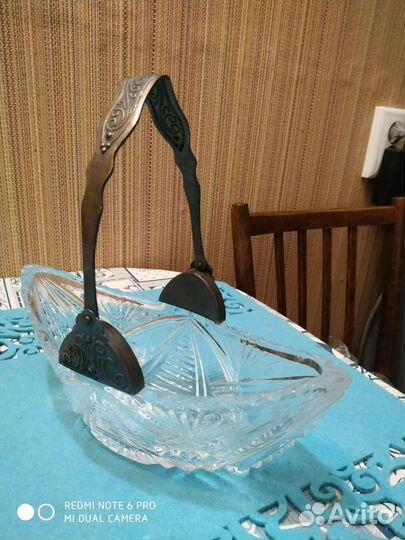 Ваза хрустальная времён СССР