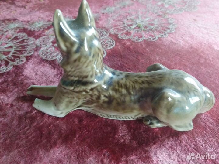 Статуэтка собачка СССР фарфор