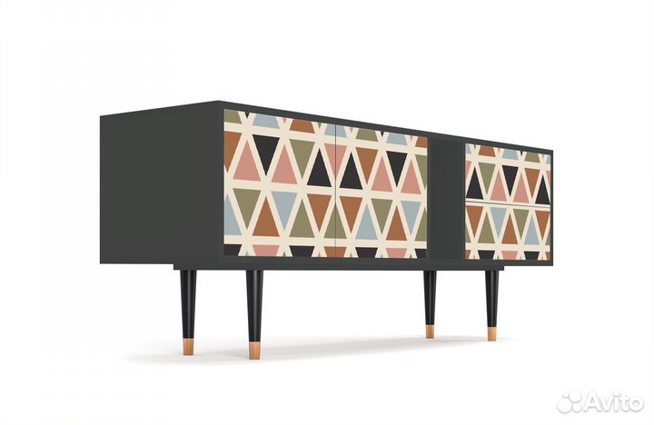 Тв-тумба T1 - Антрацит - Royal Triangles