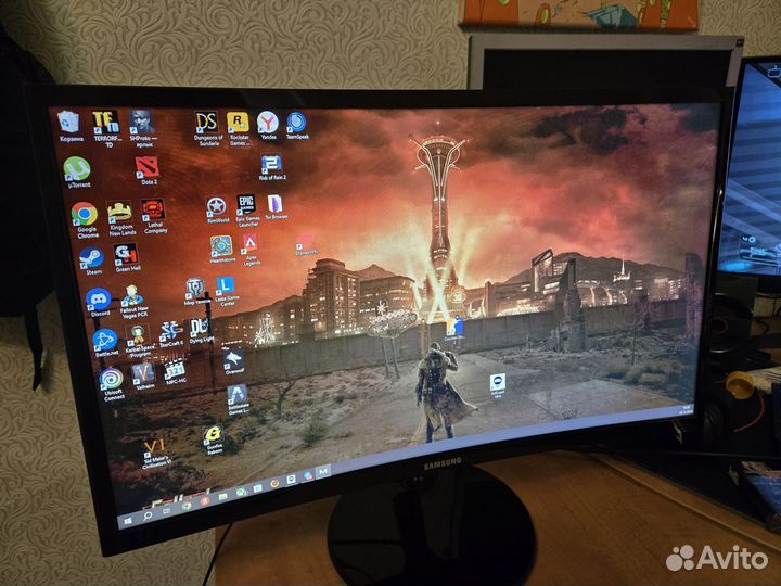 Монитор samsung 24 изогнутый C24F390FHI