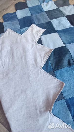 Покрывало из джинсов