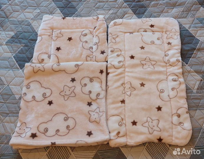 Комплект в коляску (матрасик, подушка, плед)