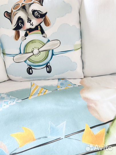 Бортики в кроватку новые