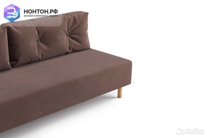 Диван еврокнижка Сайле коричневый