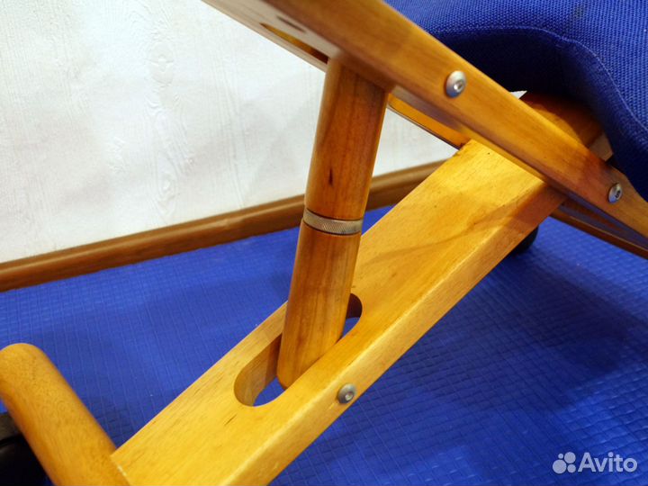 Коленный стул со спинкой, деревянный