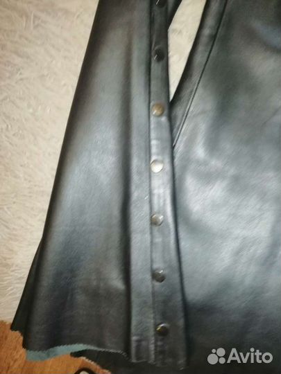 Кожаные брюки женские 44-46