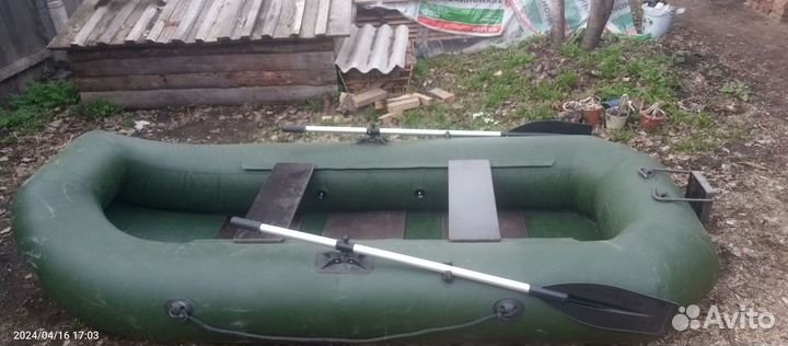 Лодка надувная двухместная