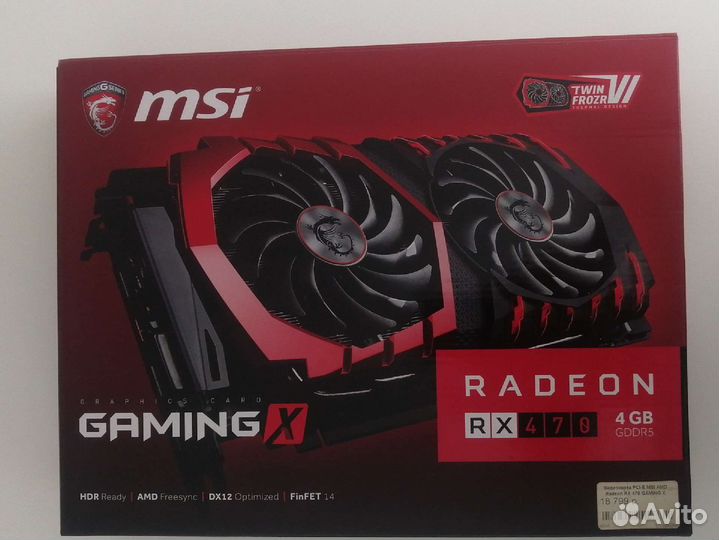 Видеокарта RX 470 4gb от MSI