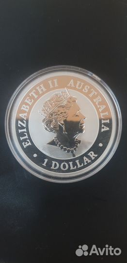 Серебряная монета Страус Эму