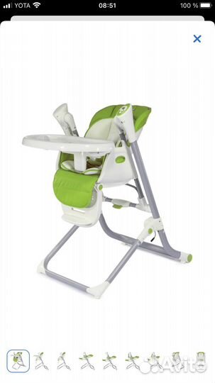 Стульчик для кормления babyton 2 в 1