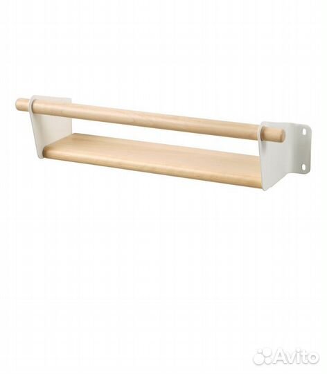 Полка настенная икеа, берёза 40х12х10