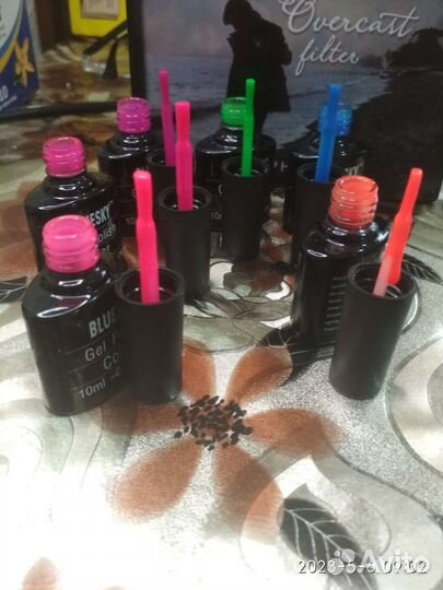 Гель лаки неоновые 6 штук