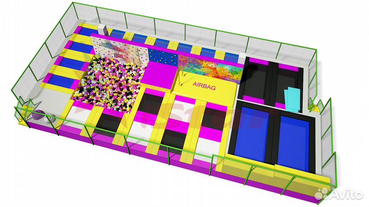 Батутный центр - 254 м2