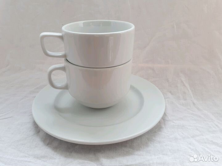 Офисный набор 2 чашки и блюдце