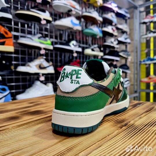 Кроссовки Bape SK8 Sta Low Green