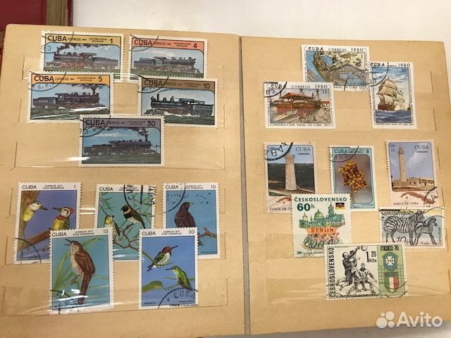 Альбом с зарубежными марками 1970-1980г. по сериям