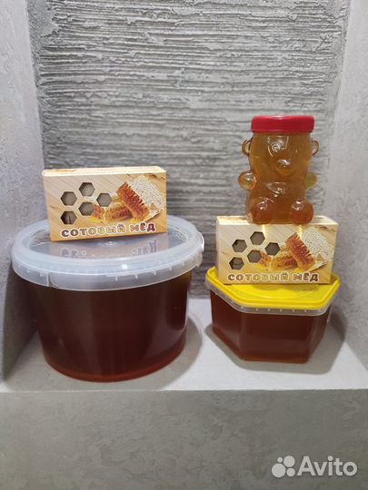 Мед, сотовый мед