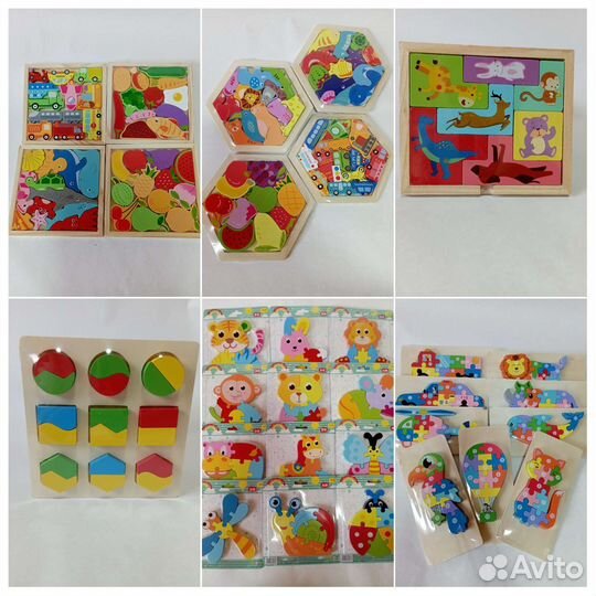 Деревянные пазлы