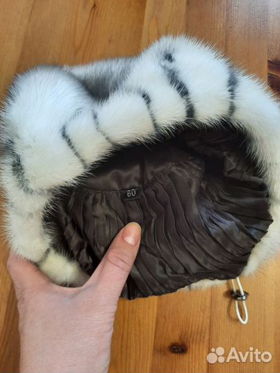 Берет женский норковый мягкий