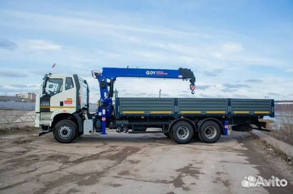 Бортовой грузовик FAW CA 3250 с КМУ DongYang, 2023