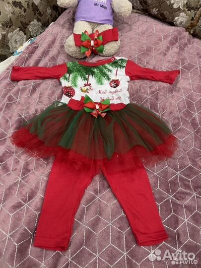 Новогодний костюм для девочки 74