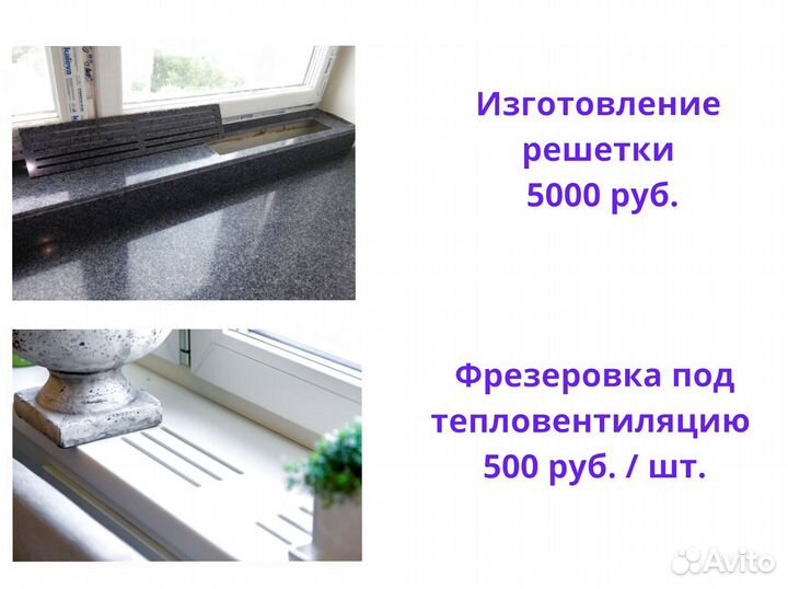 Подоконники под мрамор