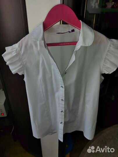 Рубашка школьная на девочку 146