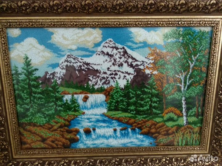 Картина бисером большая