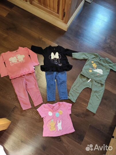 Пакет вещей на девочку 68,74-80