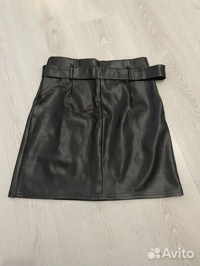 Кожаная юбка 44 размер