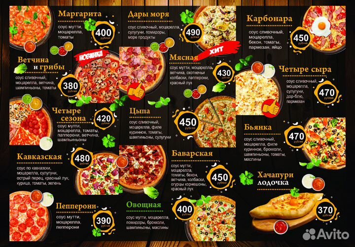 Дизайн. Разработка меню