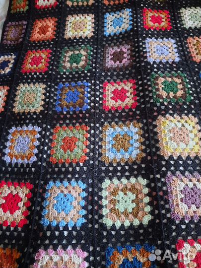 Плед вязаный