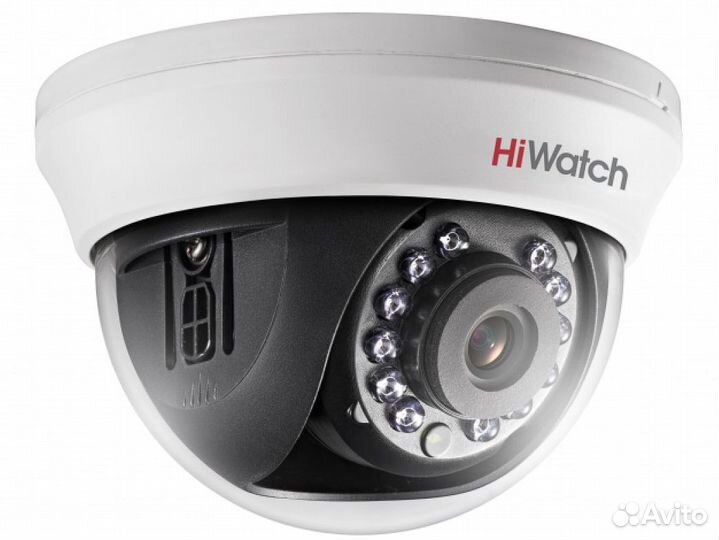 Купольная HD-TVI-видеокамера Hiwatch DS-T101 (2.8