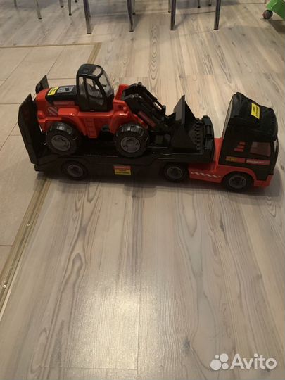 Трал с трактором