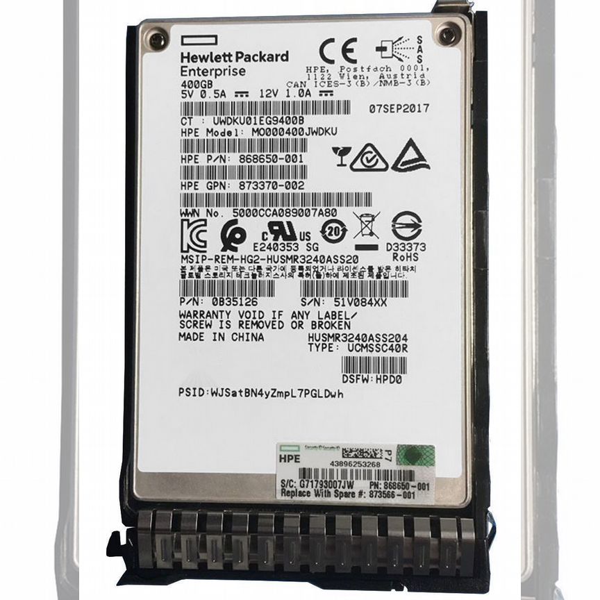 [873359-B21] Ssd Hp 400gb 873566-001 0b35126 Sas 2.5 873359-B21