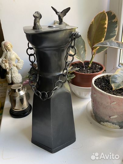 Кувшин, чайник/ кофейник, олово, Италия 1960-70е