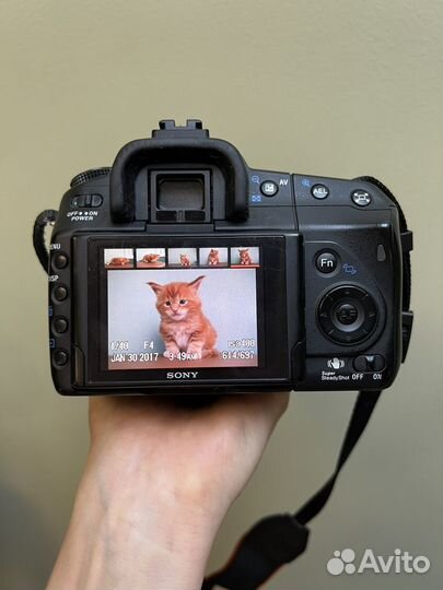 Зеркальный фотоаппарат sony a300 и два объектива