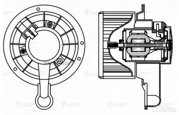 Luzar LFH 1050 Э/вентилятор отоп.ford explorer (06
