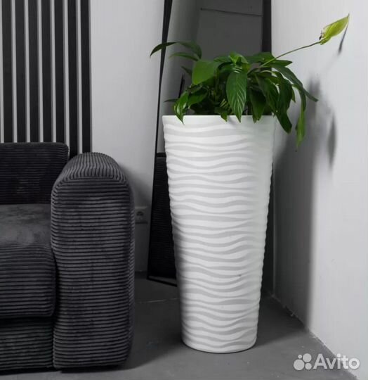 Горшок для цветы высокий