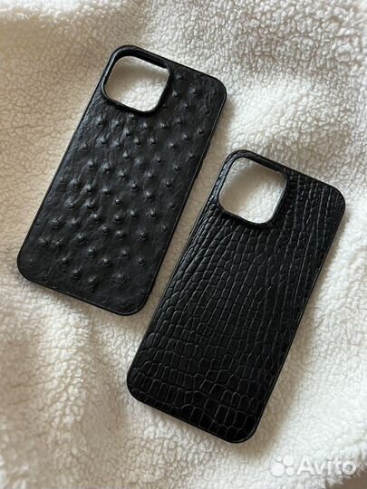 Чехол на iPhone 13 pro max натуральная кожа