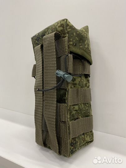 Закрытый подсумок для 2х магазинов ак, пиксель