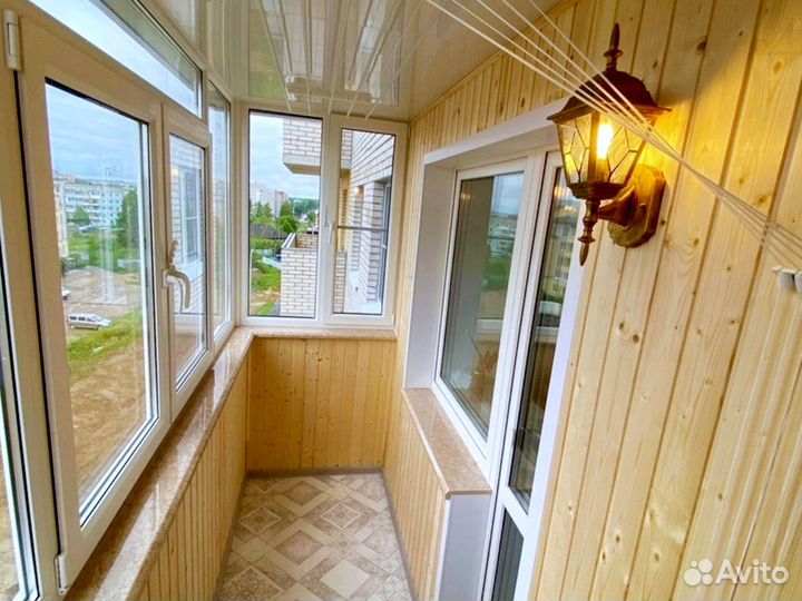 Отделка и остекление балконов в рассрочку