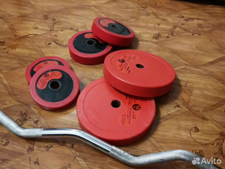 Штанга гриф блины бу