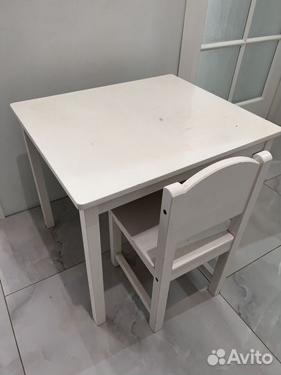 Стол и стул детский икея