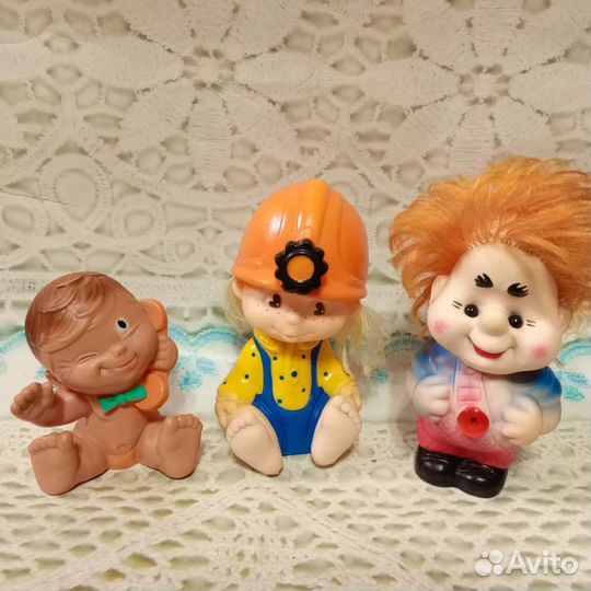 Игрушка резиновая винтаж Гитарист Карлсон Кот