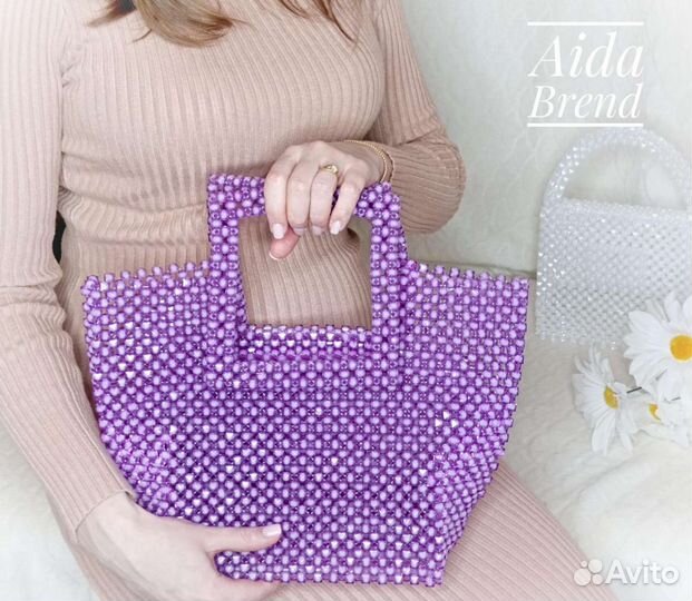 Cумка из бусин ручной работы