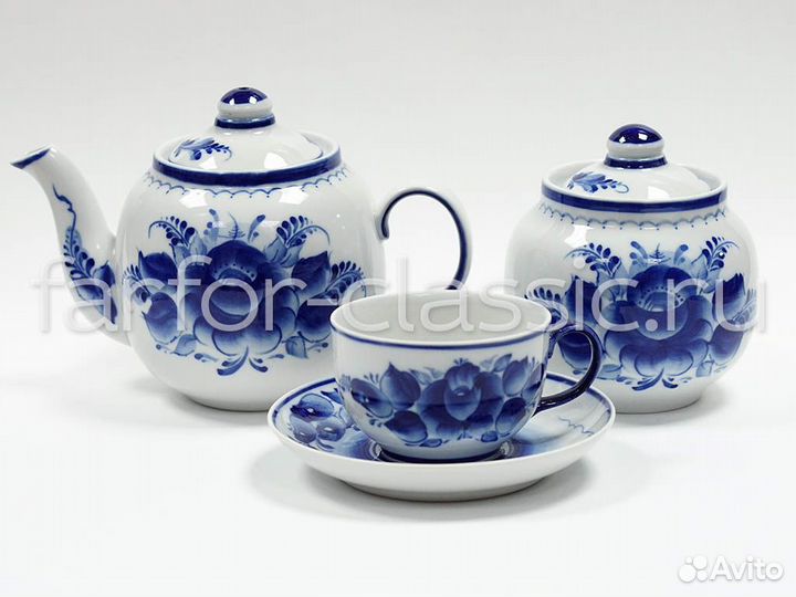 Чайные сервизы Гжель