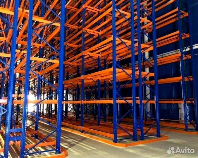 Металлические стеллажи складские Мекалюкс б/у лот